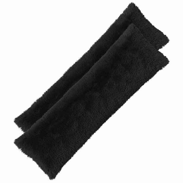 vidaXL Povlak na polštář 2 pcs HEERLEN Černá 40 x 145 cm PV fleece