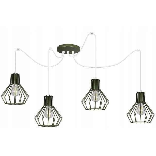 Závěsná stropní lustrová lampa Pajak Bell khaki, stropní svítidlo do obývacího pokoje