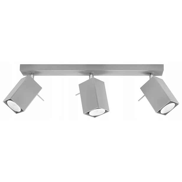 Lampa spotová Merida 3 šedá Sollux