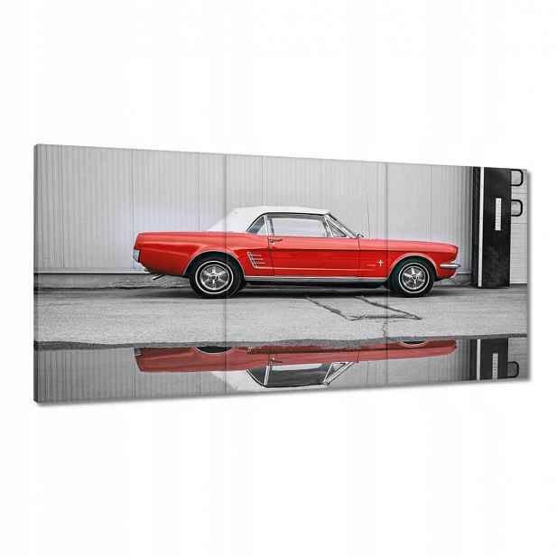 Obrazy 180x90 Červený Ford Mustang Usa