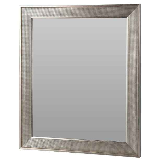 Stylové zrcadlo 50x60 cm Stříbrný Rám do obývacího pokoje ložnice a předsíně