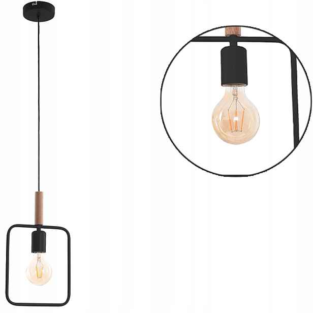 Moderní černá závěsná Lampa Lustrová