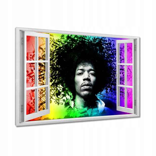 Obrazy 90x60 Duhový Hendrix