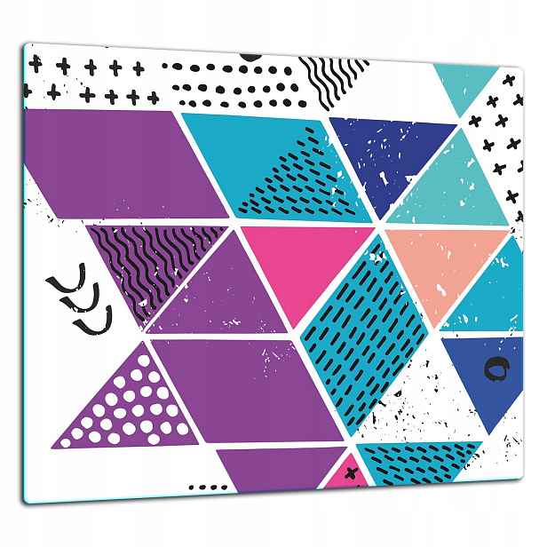 Skleněná Ochranná Deska Panel Lepidlo 65x60 Mozaika
