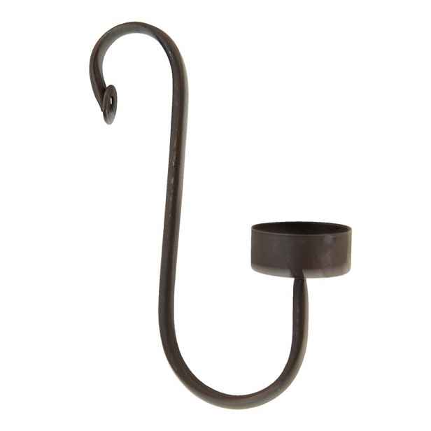 Kovový závěsný svícen na čajovou svíčku - 4*9*18 cm Clayre & Eef