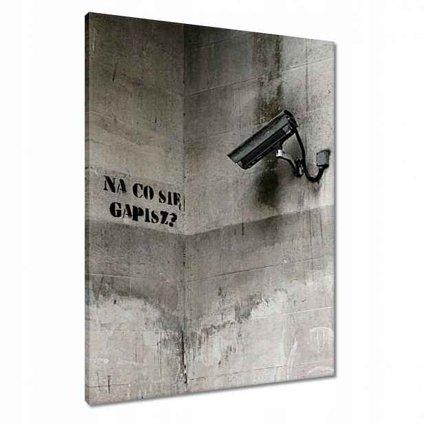 Obrazy 60x80 Banksy Co zíráš