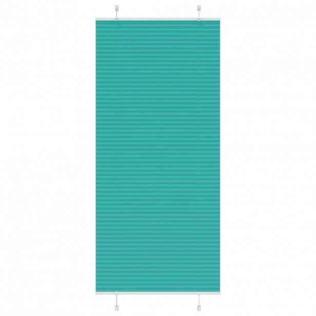 vidaXL Plisovaná roleta Benzínová zelená 100x200cm Šířka látky 99,4cm