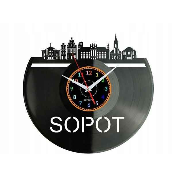 Sopot Město Polsko Nápad na Dárek Nástěnná Dekorace z vinylové desky