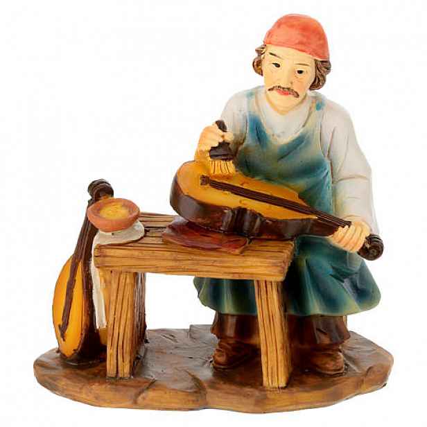 Figurka do Betléma „Malíř malující kytaru“ – pro figurky o výšce 11-12 cm