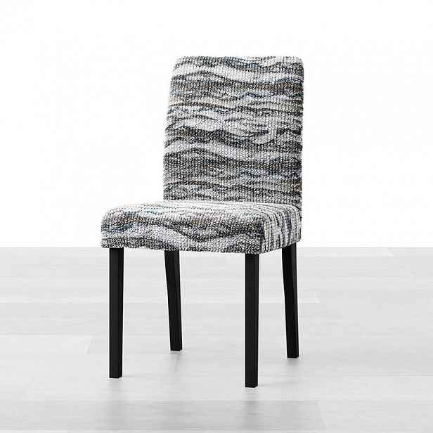 GA.I.CO decoDoma napínací potah bielastický OCEANO NOVÉ šedo-modré židle s opěradlem 2 ks 45 x 45 x 50 cm