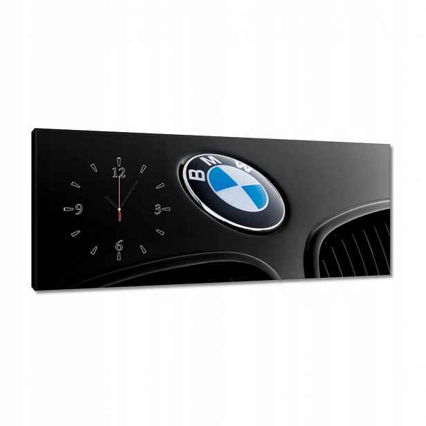 Hodiny 100x40 Známka Bmw na kapotě