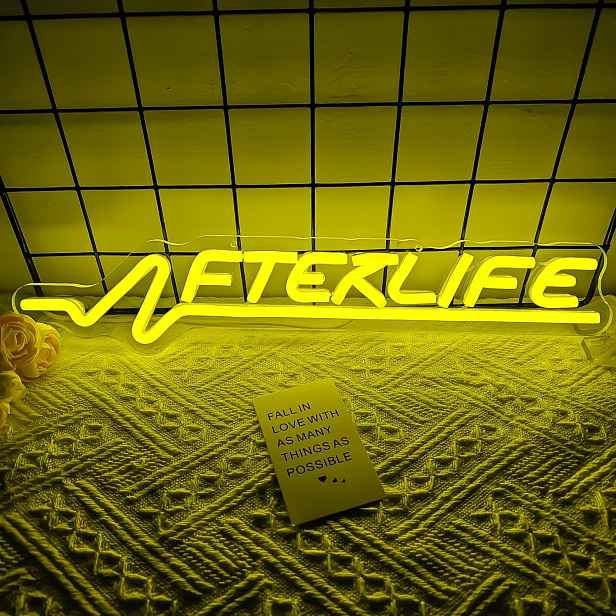 TEMU 1 ks Neonové světla , Cyberpunk neonové nápisy, dárky pro nadšence do stříleček, dekorace na zeď do ložnice, a pánské jeskyně
