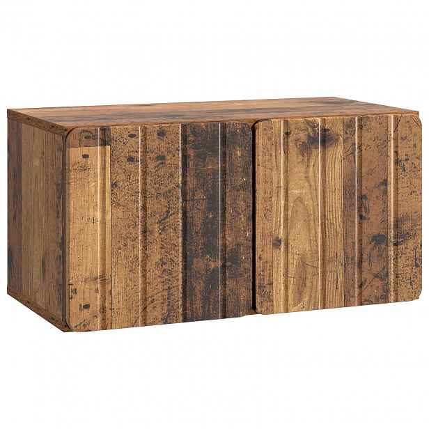 vidaXL Nástěnná TV skříň 59,5 x 31 x 30 cm Staré dřevo