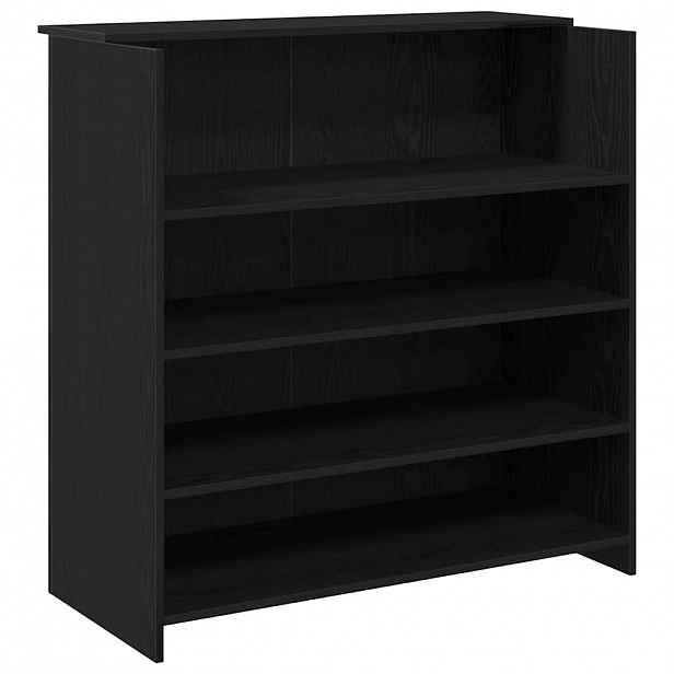 vidaXL Recepční stůl černý dub 100 x 50 x 103,5 cm, konstrukční dřevo