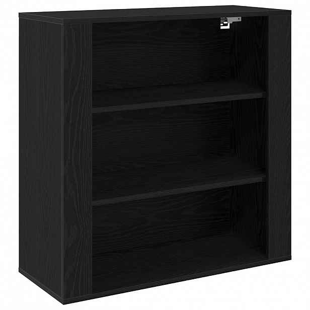 vidaXL Nástěnná skříňka Černý dub 80 x 33 x 80 cm Kompozitní dřevo