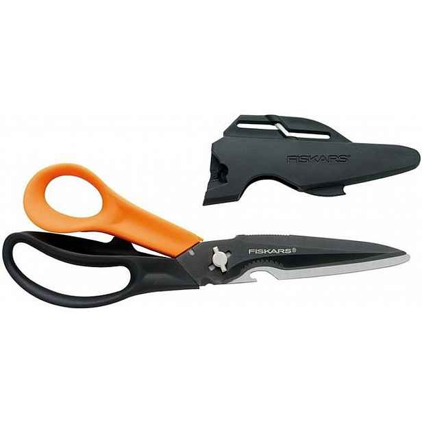 FISKARS - Nůžky multifunkční, pro praváky, délka 23 cm, černá/oranžová 1000809