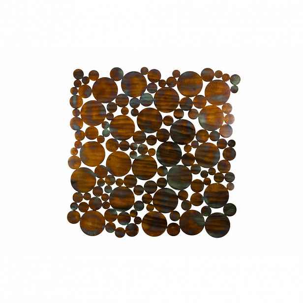 KUNSTLOFT KOVOVÁ NÁSTĚNNÁ DEKORACE MĚDĚNÁ, 78/78 CM