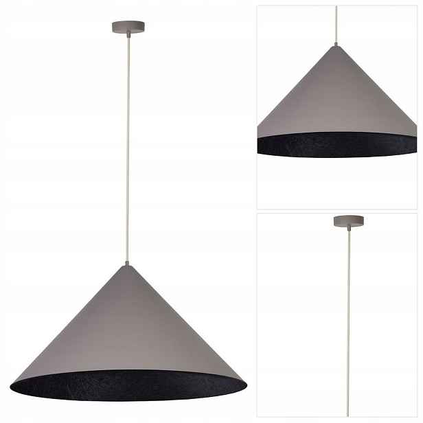 Šedá závěsná lampa Vesuvio moderní nad jídelní stůl Sigma Lighting