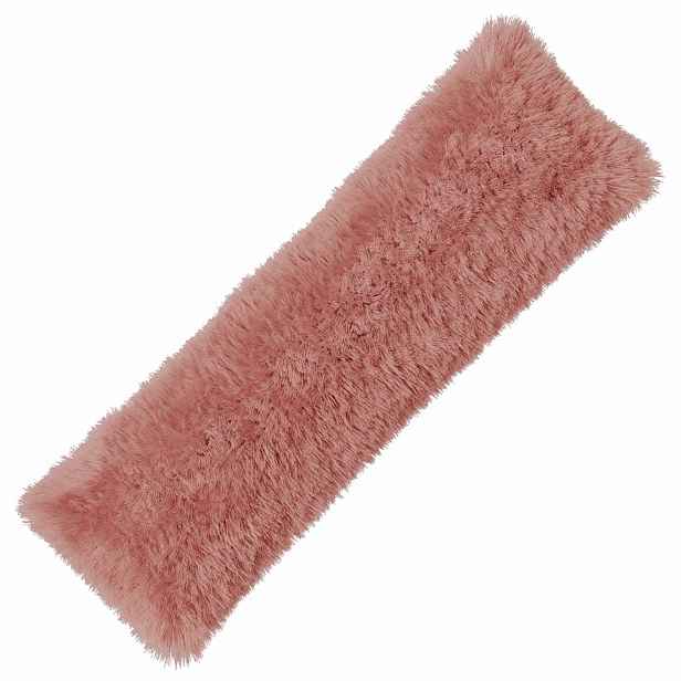 vidaXL Povlak na polštář HEERLEN Růžová 40 x 145 cm PV fleece