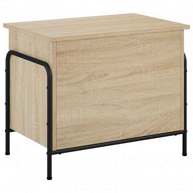 vidaXL Úložná krabice Dub sonoma 80 x 40 x 49,5 cm Kompozitní dřevo