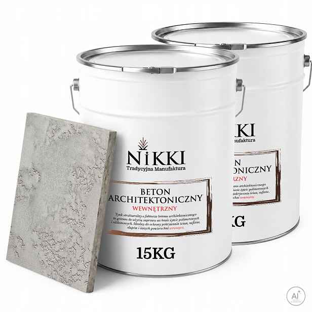 Dekorativní architektonický beton vnitřní 10 m2 2x15 kg šedý přírodní