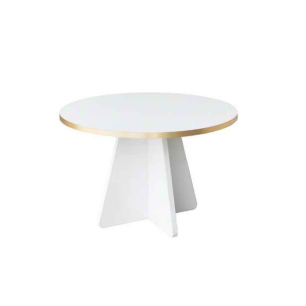 Konferenční stolek Mushroom Gold and White