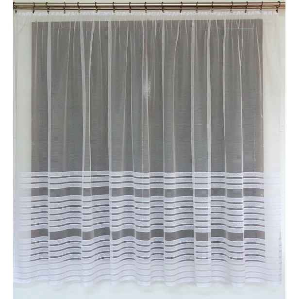 Mg Záclona 623/672 Bílá 350X150 cm Hotová S Páskou Skr