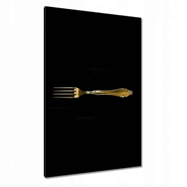 Obrazy 80x120 Zlatá vidlička