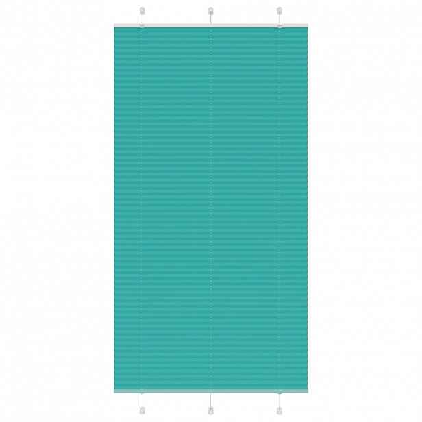 vidaXL Plisovaná roleta Benzínová zelená 110x200 cm Šířka látky
