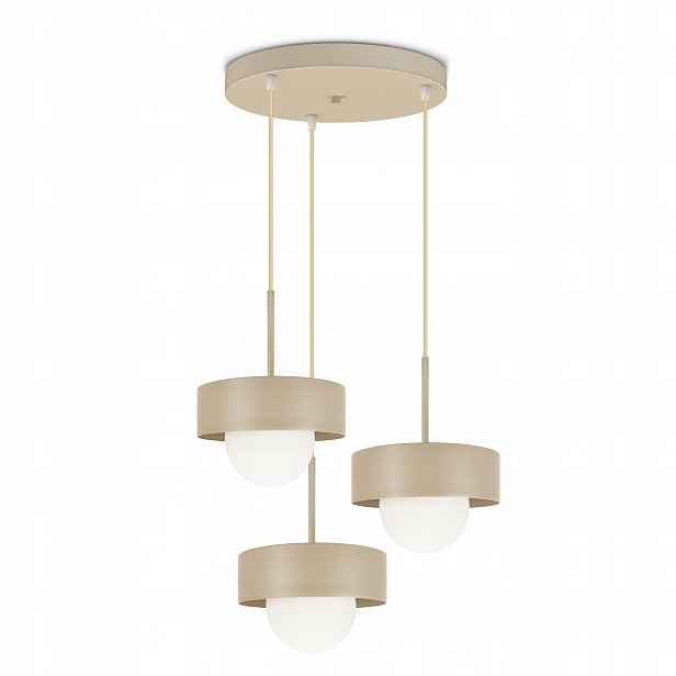Závěsná stropní lampa Lustr Loft Béžová G9 Skleněné koule Modern Luxolar