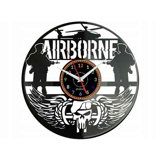 Airborne Dárek Originální dekorace do domu Hodiny z vinylové desky