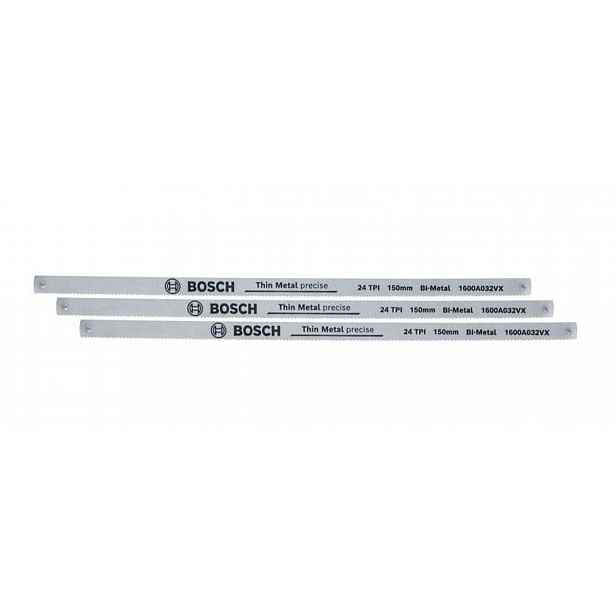 Bosch - Sada pilových plátků 24 TPI, délka 150 mm, 3 ks 1600A032UL