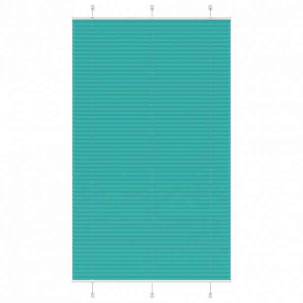vidaXL Plisovaná roleta Benzínová zelená 115x200 cm Šířka látky