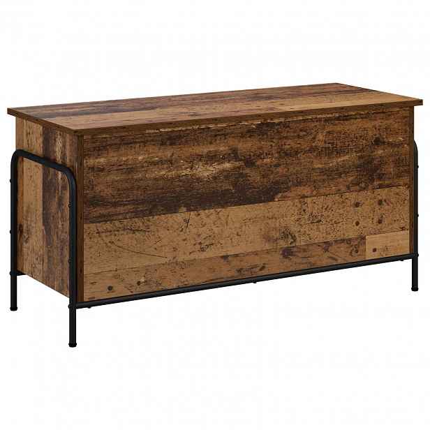 vidaXL Úložná krabice Staré dřevo 80 x 40 x 49,5 cm Kompozitní dřevo