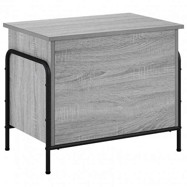 vidaXL Úložná krabice Šedý Sonoma 80 x 40 x 49,5 cm Kompozitní dřevo