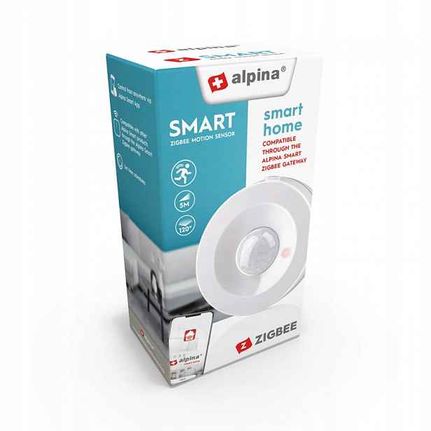 Alpina – Inteligentní Pir senzor pohybu, síť Zigbee