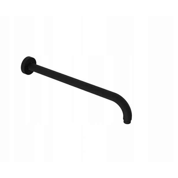 Nástěnné sprchové rameno 40 cm kulaté, černá matná Excellent AREX.3140BL