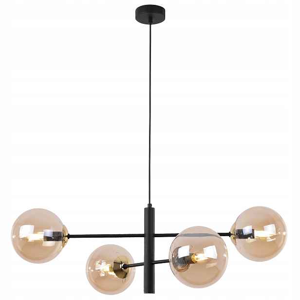 Stropní Svítidlo Lustr Černo Zlatý Do Kuchyně Obývacího Pokoje Elegantní Loft