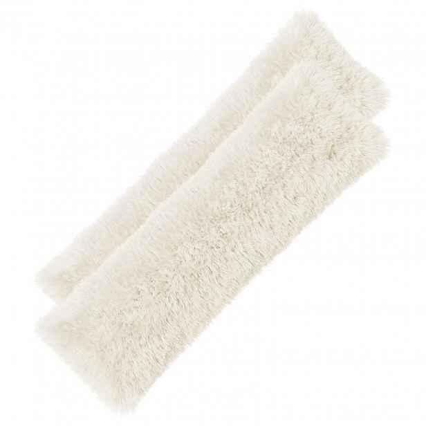 vidaXL Povlak na polštář 2 pcs HEERLEN Bílá 40 x 145 cm PV fleece