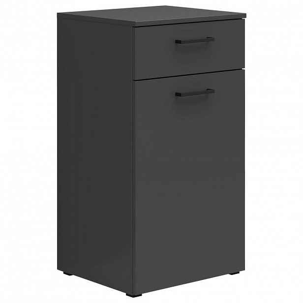 Carryhome KOMODA, barvy grafitu, 45/83/40 cm