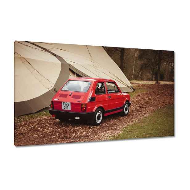 Obrazy 120x70 Červený malý Fiat 126p