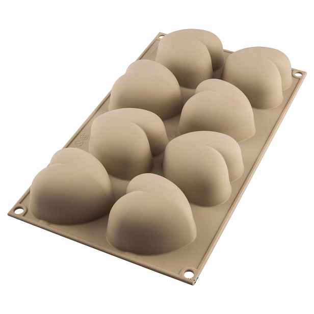 Silikonová forma 3D Silikomart Cuoricino 8 zásuvek Srdce monoporce