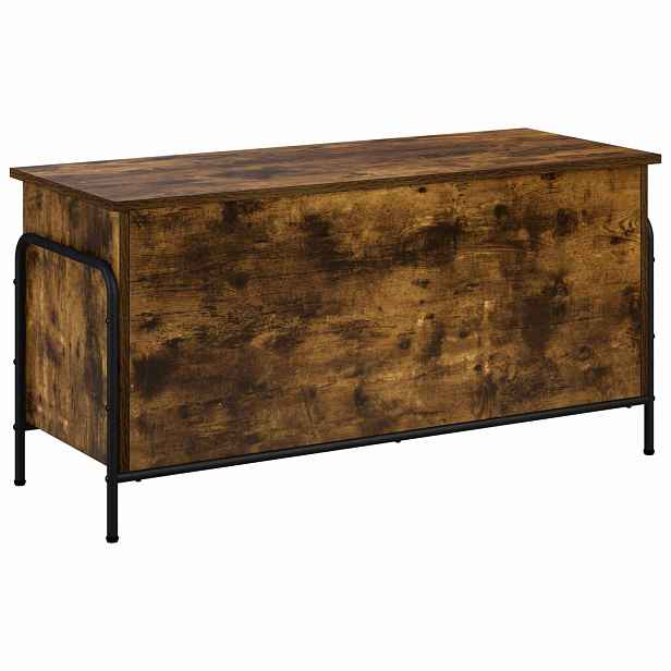 vidaXL Úložná krabice Kouřový dub 80 x 40 x 49,5 cm Kompozitní dřevo