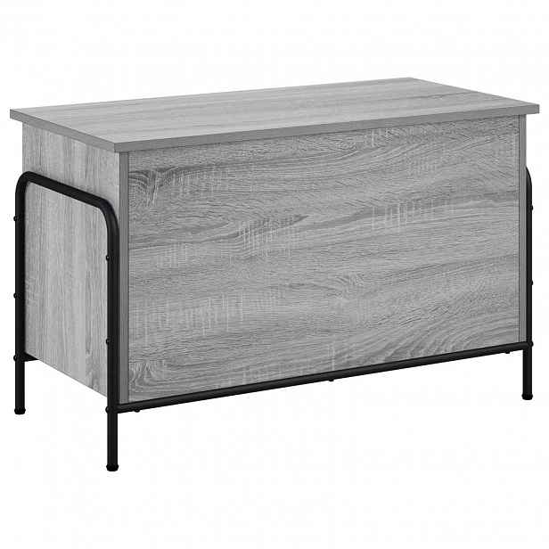 vidaXL Úložná krabice Šedý Sonoma 80 x 40 x 49,5 cm Kompozitní dřevo