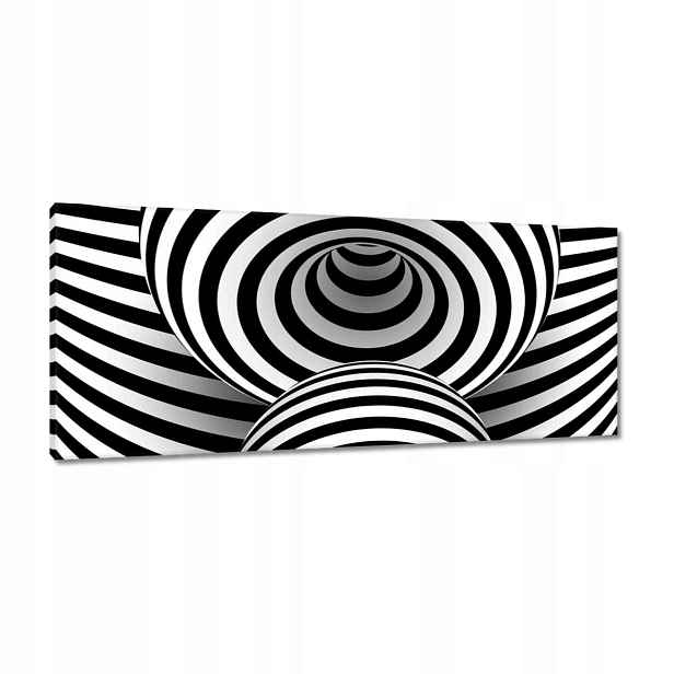 Obrazy 100x40 Abstrackja černobílá