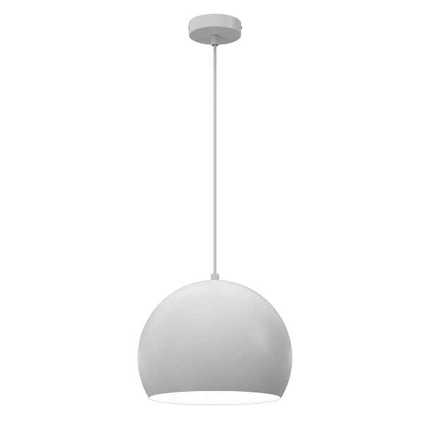 Luminex Sool závěsná lampa bílá kopule 27 cm 1xE27 max 15W IP20