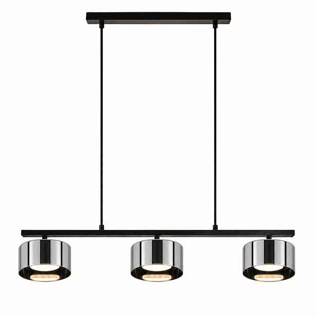 Lustr do pokoje stropní svítidlo Led Černá Trojitá Industriální Loft