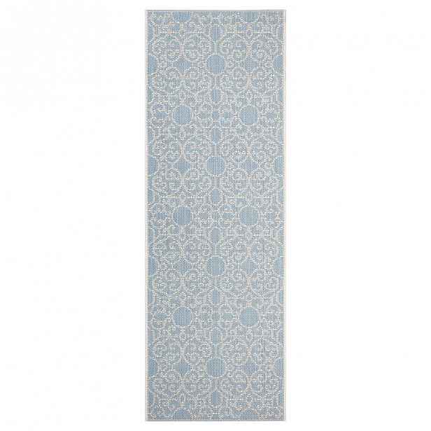 Modro-béžový venkovní koberec Bougari Nebo, 70 x 200 cm