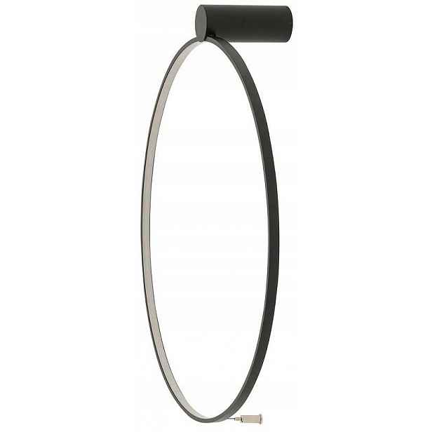 Nástěnná lampa Circolo Černá 18W Led 3000K Nástěnná lampa do pokoje do pracovny
