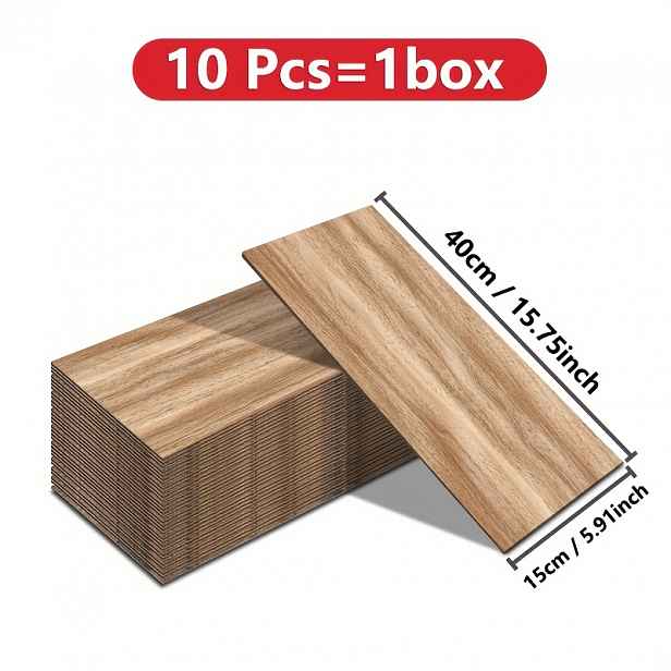 TEMU Luxusní samolepicí vinylové dlaždice - Samolepicí dřevěný vzhled s realistickou dřevěnou strukturou, vinylové desky (15 cm x 40 cm/59"x157") pro